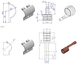 Grounding Kits FI, 7⁄8" , 1⁄2 "