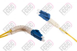 90 degree lc-lc duplex optic fiber patch cord