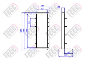 open -frame rack drawing