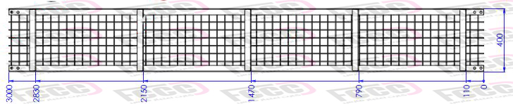 لدر (نردبان کابل) توری 40 سانتیمتری Outdoor