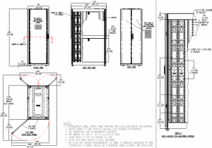 کابینت (رک درب دار) 19 اینچ طرح APC